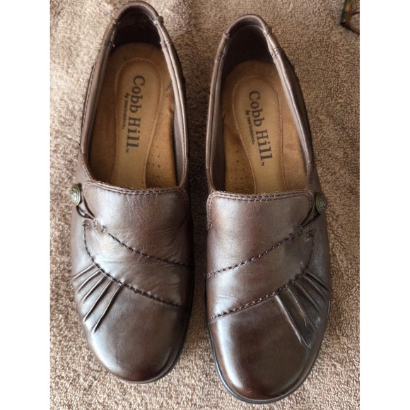 Cobb Hill by New Balance Shoes - COBB HILL by New Balance Womens Brown Leather Loafer Slip On Shoes Size 7M~EUC~
